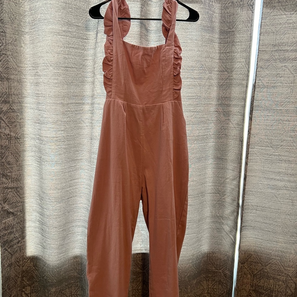 Ruffled Pink Jumpsuit